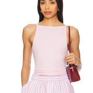 NEW Free People x We The Free Mia Tank in Pink A Boo Light Cami Camisole Top XS